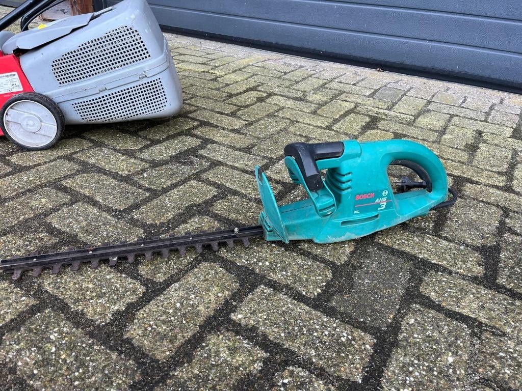 Electr heggeschaar tuingereedschap, 4 stuks, gazonmaaier, Ophalen, Gebruikt, Elektrisch