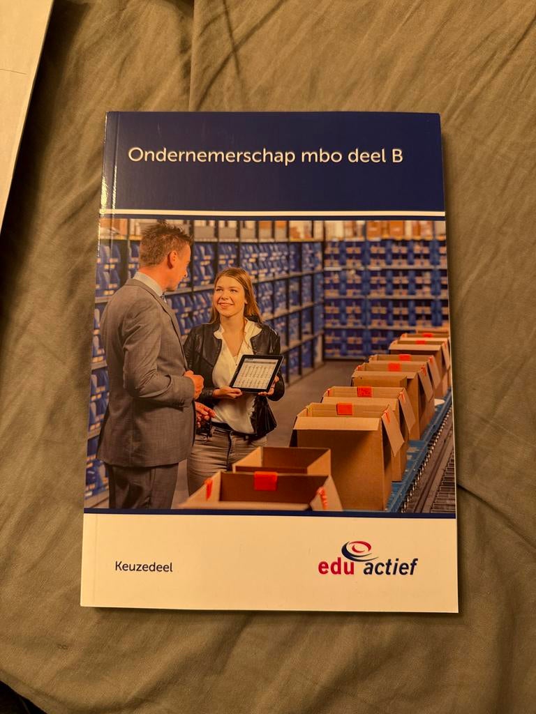 Ondernemerschap mbo deel B - Keuzedeel Edu Actief, Boeken, Ophalen of Verzenden, Gamma, Zo goed als nieuw, MBO
