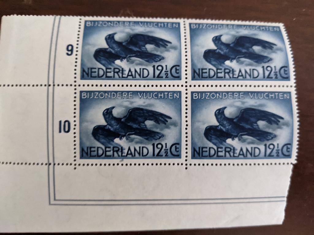 NL 1938; PLAATFOUT LP11 PM3 in blok van 4 LEES, Verzenden, T/m 1940, Postfris