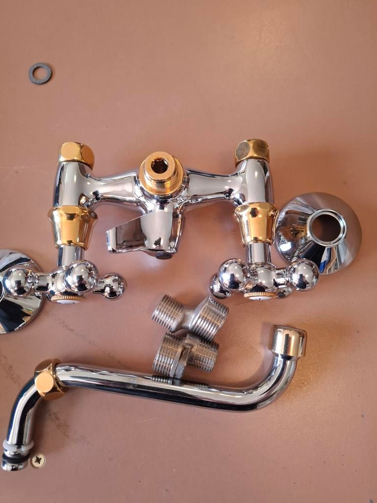 Douchekraan chroom/goud, Ophalen of Verzenden