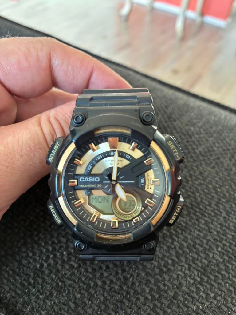 Casio telememo 30, Sieraden, Tassen en Uiterlijk, Horloges | Heren, Zo goed als nieuw, Polshorloge, Casio, Kunststof, Kunststof