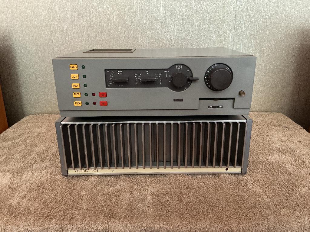 Quad 405 en Quad 44 MM/MC, Audio, Tv en Foto, Overige merken, Gebruikt, Ophalen of Verzenden, 60 tot 120 watt
