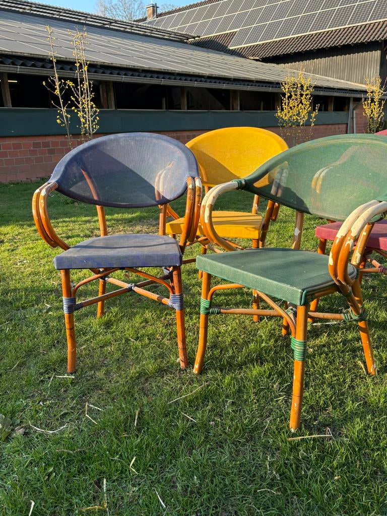 Terras stoelen, Tuin en Terras, Ophalen of Verzenden, Zo goed als nieuw, Kunststof