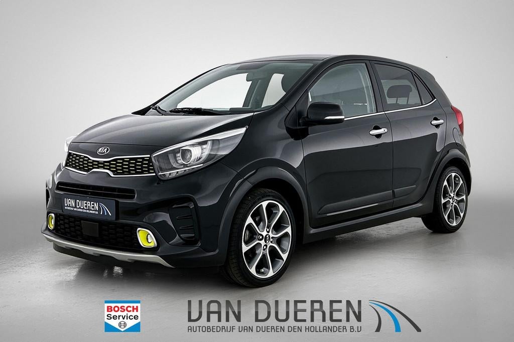 Kia Picanto 1.0 T-GDI X-Line Keyless, Camera, Carplay, Auto's, Kia, 101 pk, Gebruikt, 920 kg, Zwart