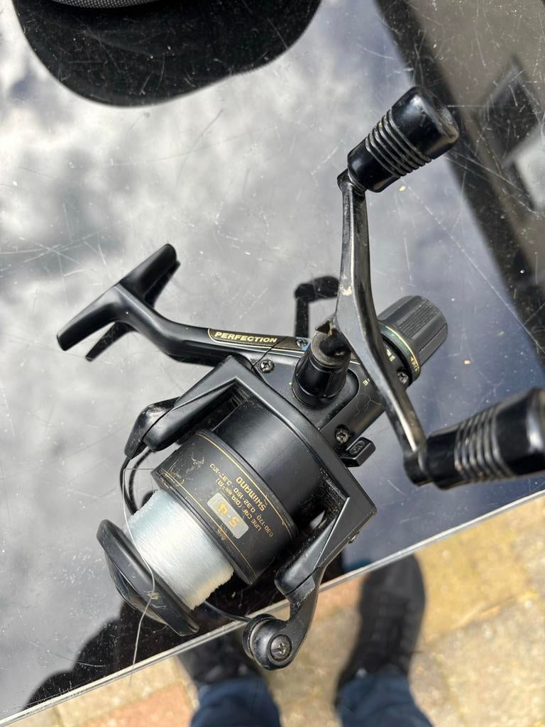 Shimano Perfection Molen met Preston Hardcase Reel Case, Ophalen, Gebruikt, Molen
