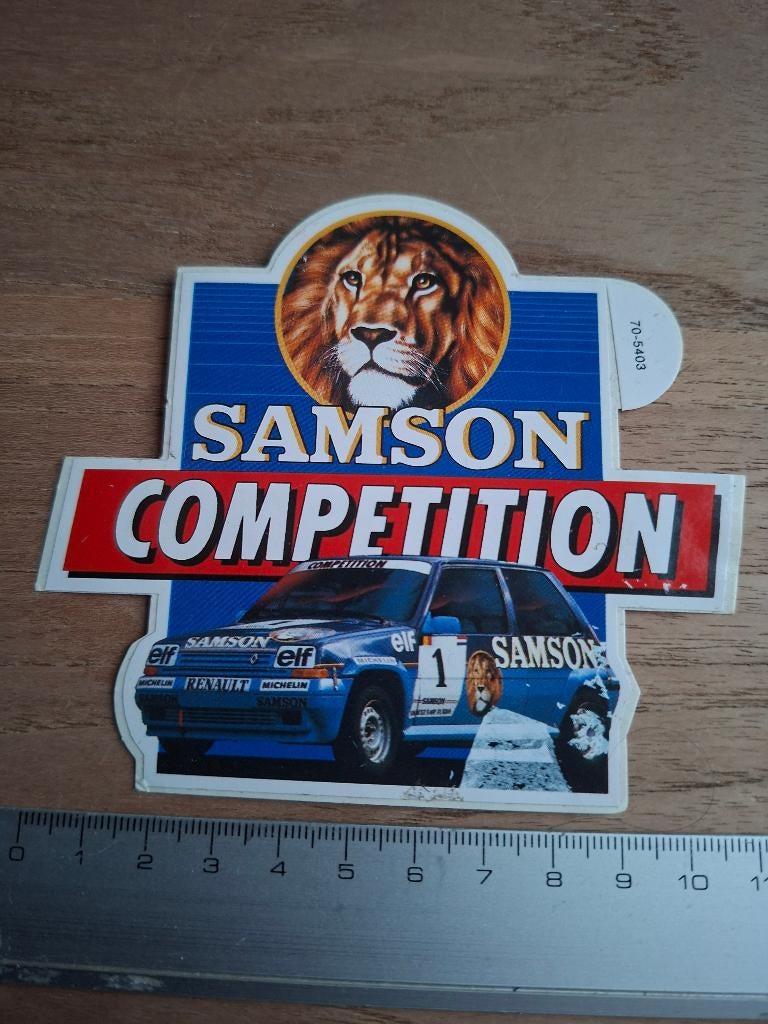 Sticker samson competition, Ophalen of Verzenden, Zo goed als nieuw