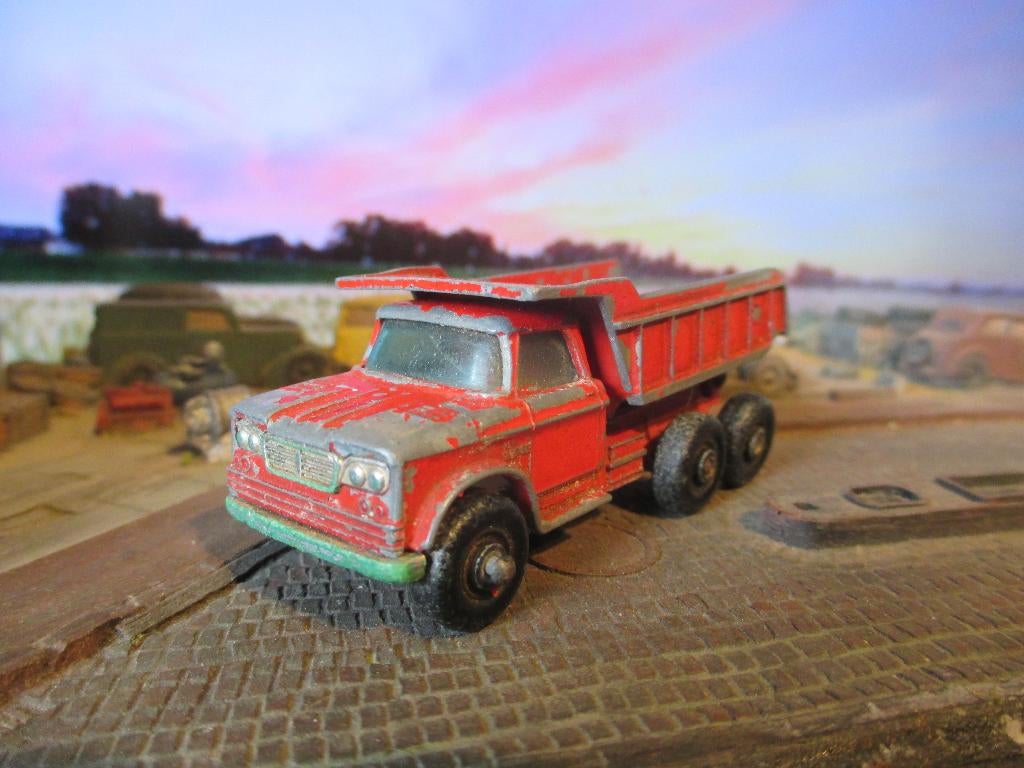 1/85 Dodge Dumper Truck - Lesney No.48c 1966-1969, Ophalen of Verzenden, Gebruikt, Auto