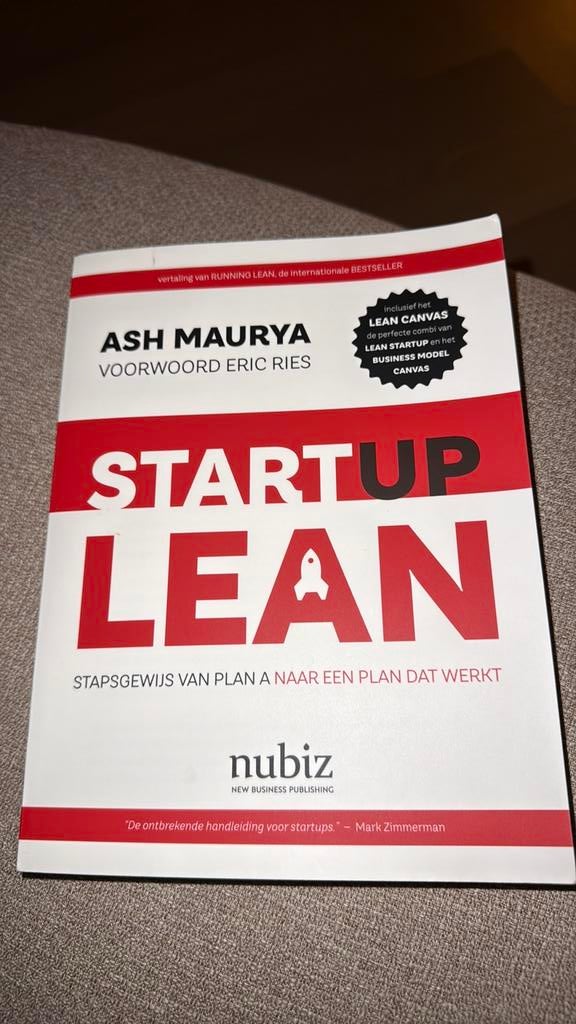 Lean Startup: Stapsgewijs van plan A naar een plan dat werkt, Ophalen of Verzenden, Zo goed als nieuw, Management