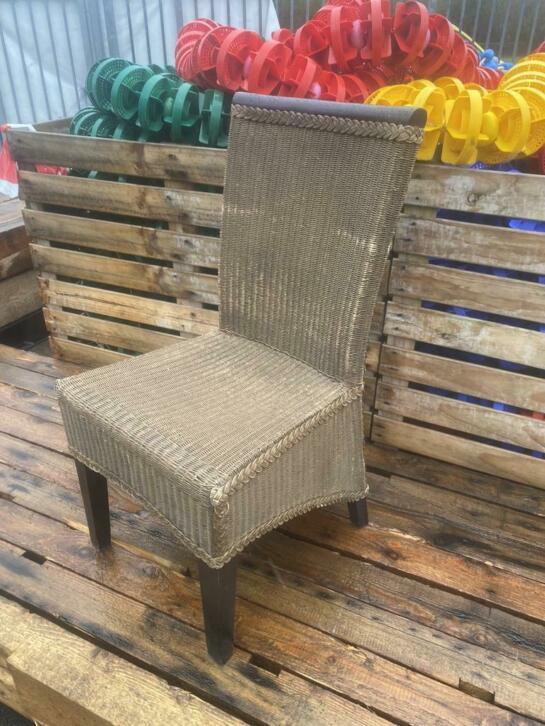 Lloyd Loom capri stoelen 40 stuks rotanstoel in goede staat, Gebruikt, Bruin, Niet ingevuld, Riet of Rotan