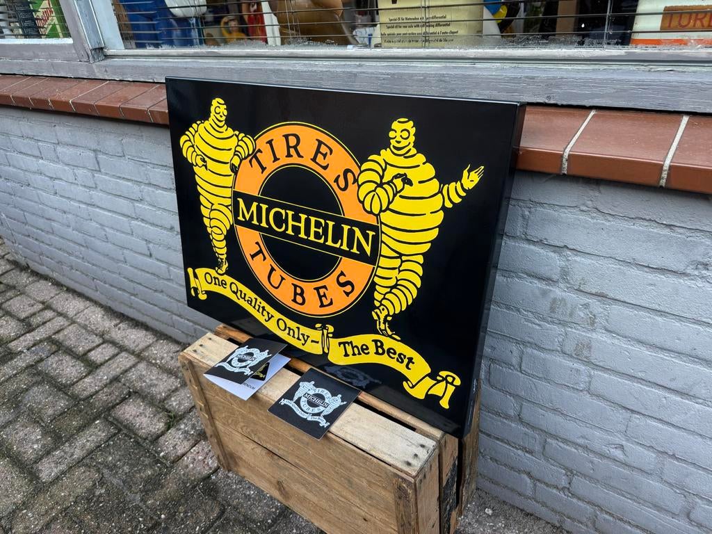 Michelin Tires Emaille Reclamebord - Nieuwstaat, Ophalen