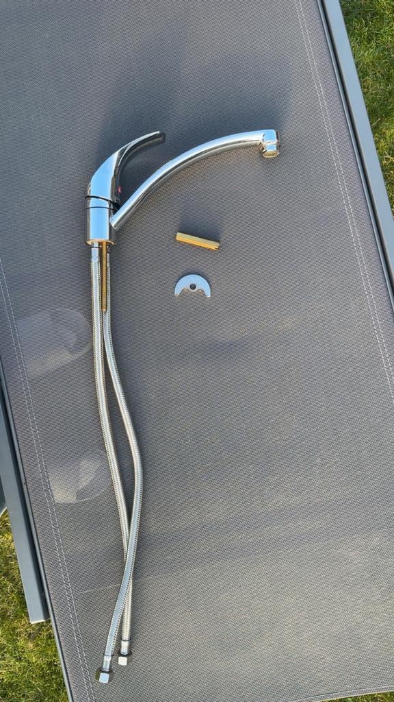 Gebruikte Keukenmengkraan - Goede Staat, Ophalen of Verzenden, Gebruikt, Chroom, Kraan