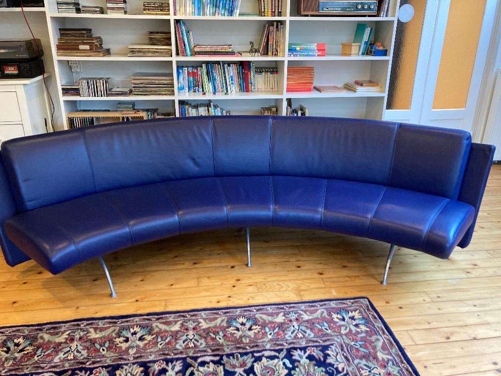 Italiaanse design bank Moroso, Ophalen, 250 tot 300 cm, Halfronde bank, Zo goed als nieuw