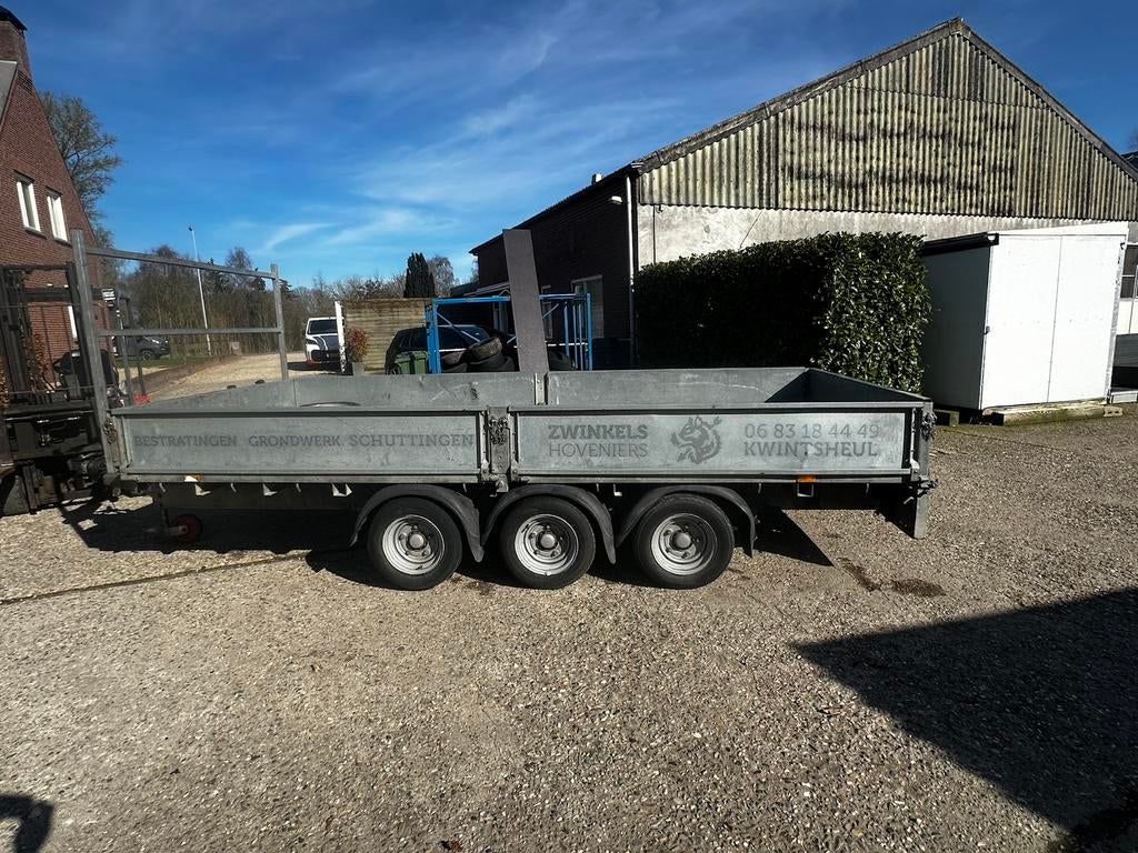Ifor Williams LM147G/3 tridemas plateauwagen 423225 3,5T, Ophalen, Gebruikt