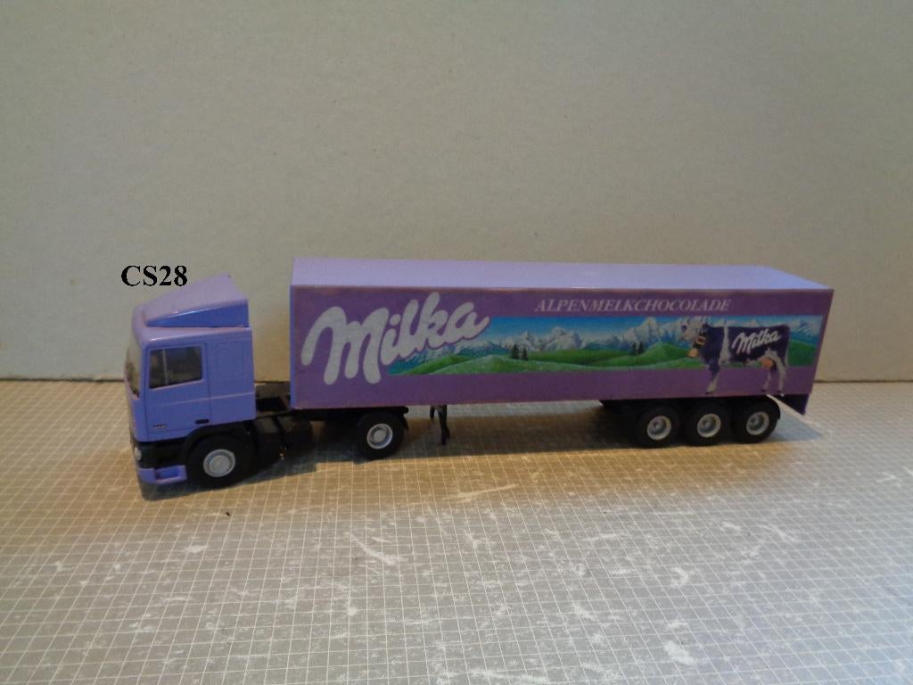 lion daf 95 milka, Ophalen of Verzenden, Zo goed als nieuw, Bus of Vrachtwagen, Lion Toys