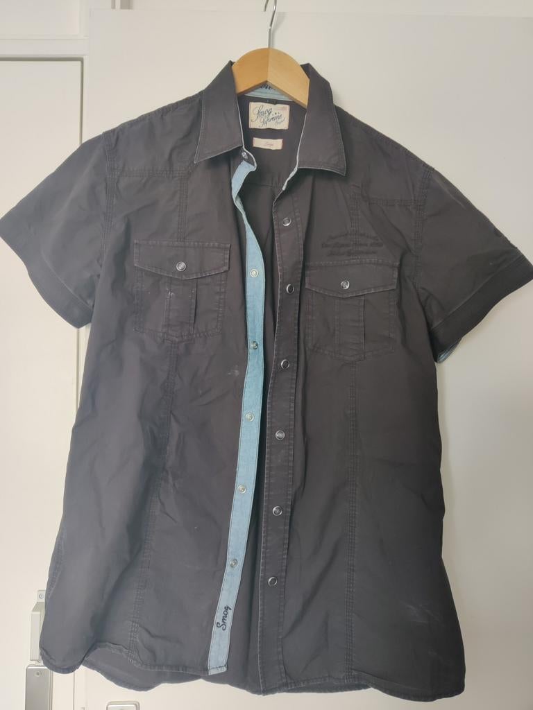 Heren overhemd Smog Supreme Original - Maat L, Kleding | Heren, Overhemden, Smog Supreme Original, Zwart, Ophalen of Verzenden