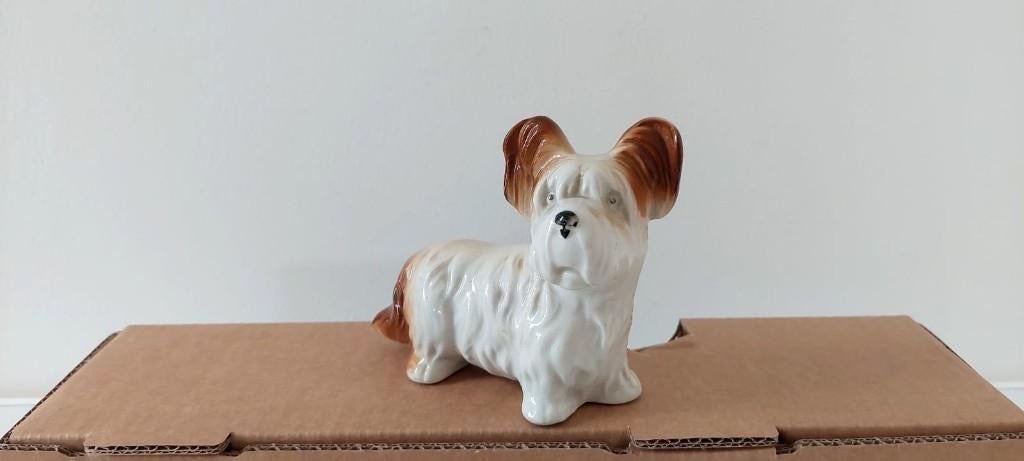 Vintage porselein beeld beeldje terriër hond Foreign 9000, Ophalen of Verzenden, Zo goed als nieuw, Dier