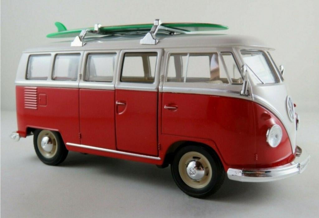 3x verschillende VW bus T1 1963 modelauto's, Ophalen of Verzenden, Nieuw, Bus of Vrachtwagen