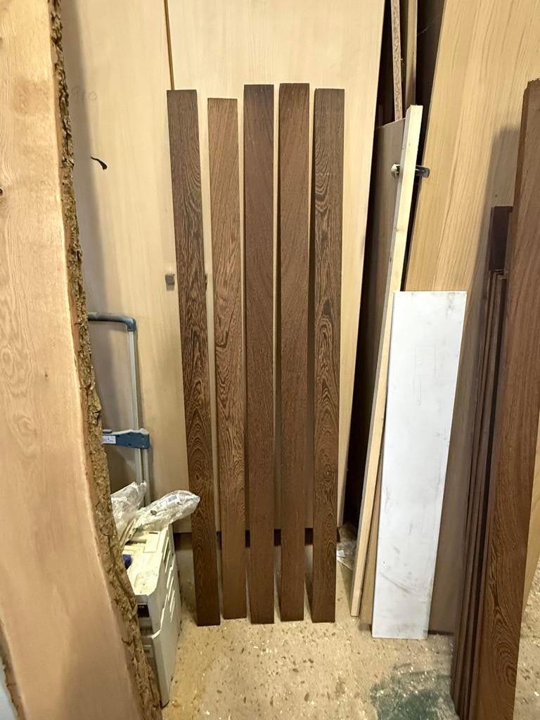 Wenge planken, 80x18 mm lengte tot 1750mm, Ophalen, Nieuw, Plank, Overige houtsoorten