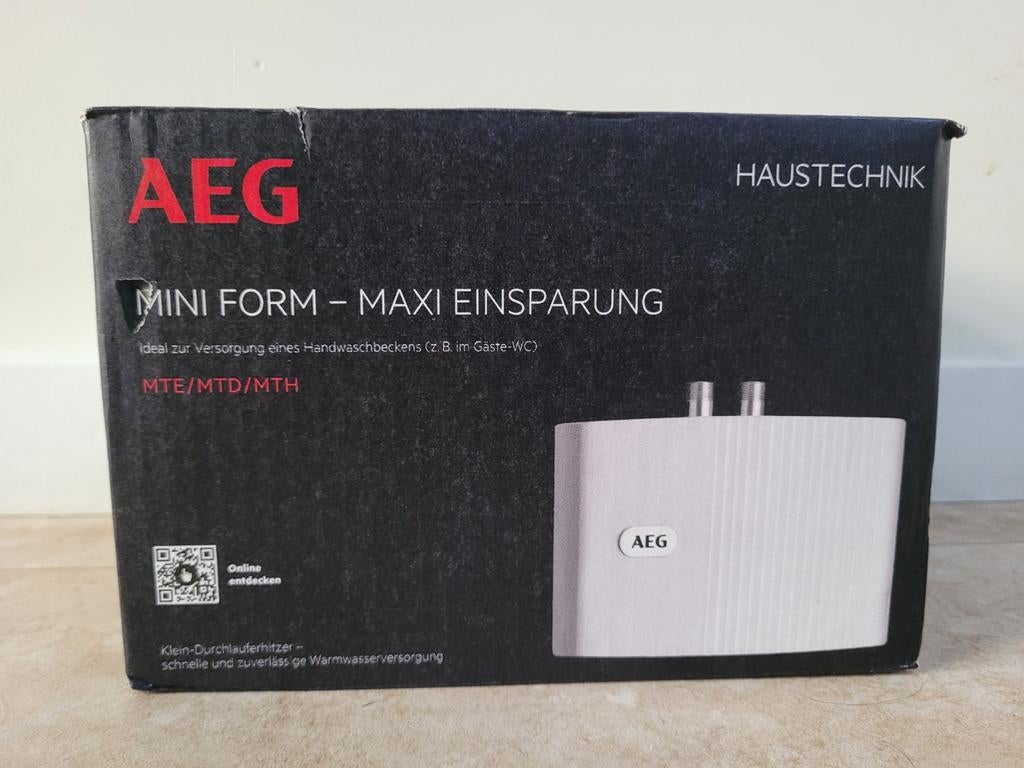 AEG MTH 350 Kleine Doorstroomverwarmer 3,5kW, Nieuw, Minder dan 20 liter, Onbekend, Boiler