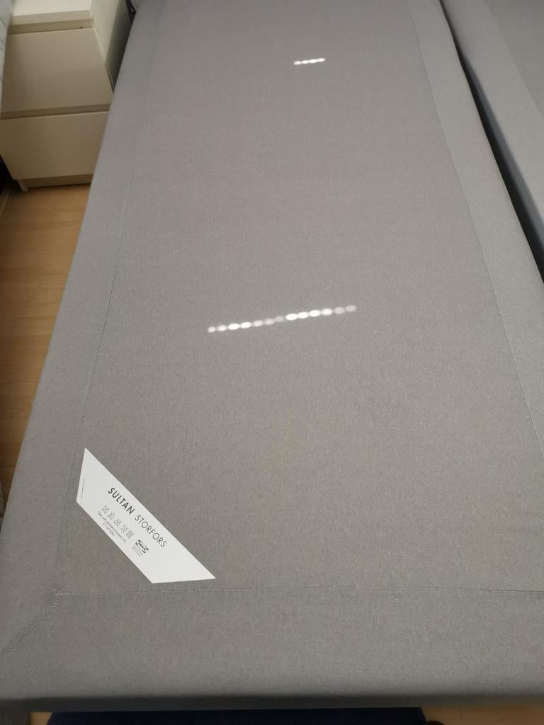 Ikea Sultan Storfors boxspring 90x200 (met/zonder matras), Gebruikt, 90 cm, Eenpersoons, Ophalen of Verzenden