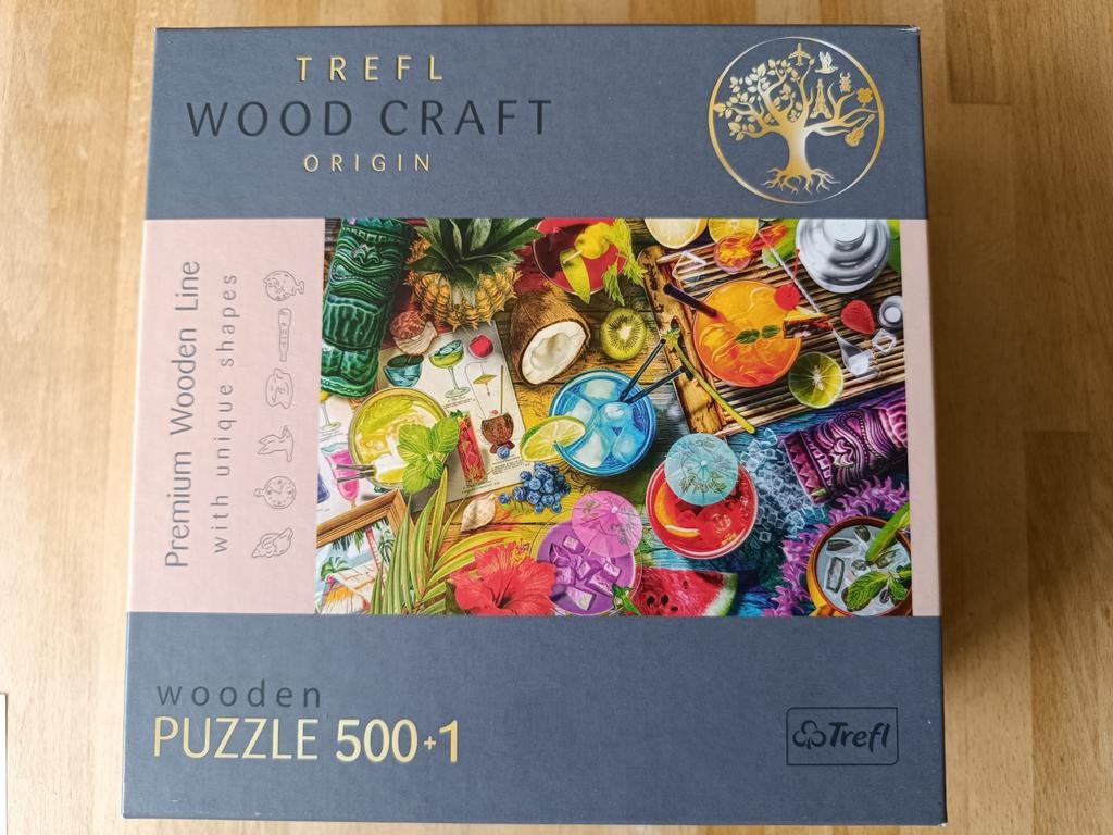 500 stukjes Trefl houten legpuzzel, Ophalen of Verzenden, 500 t/m 1500 stukjes, Zo goed als nieuw, Legpuzzel