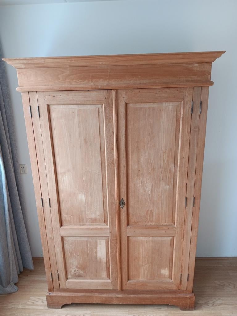 Teakhouten computerkast / bureaukast, Ophalen, Gebruikt, 70 tot 120 cm, Teakhout