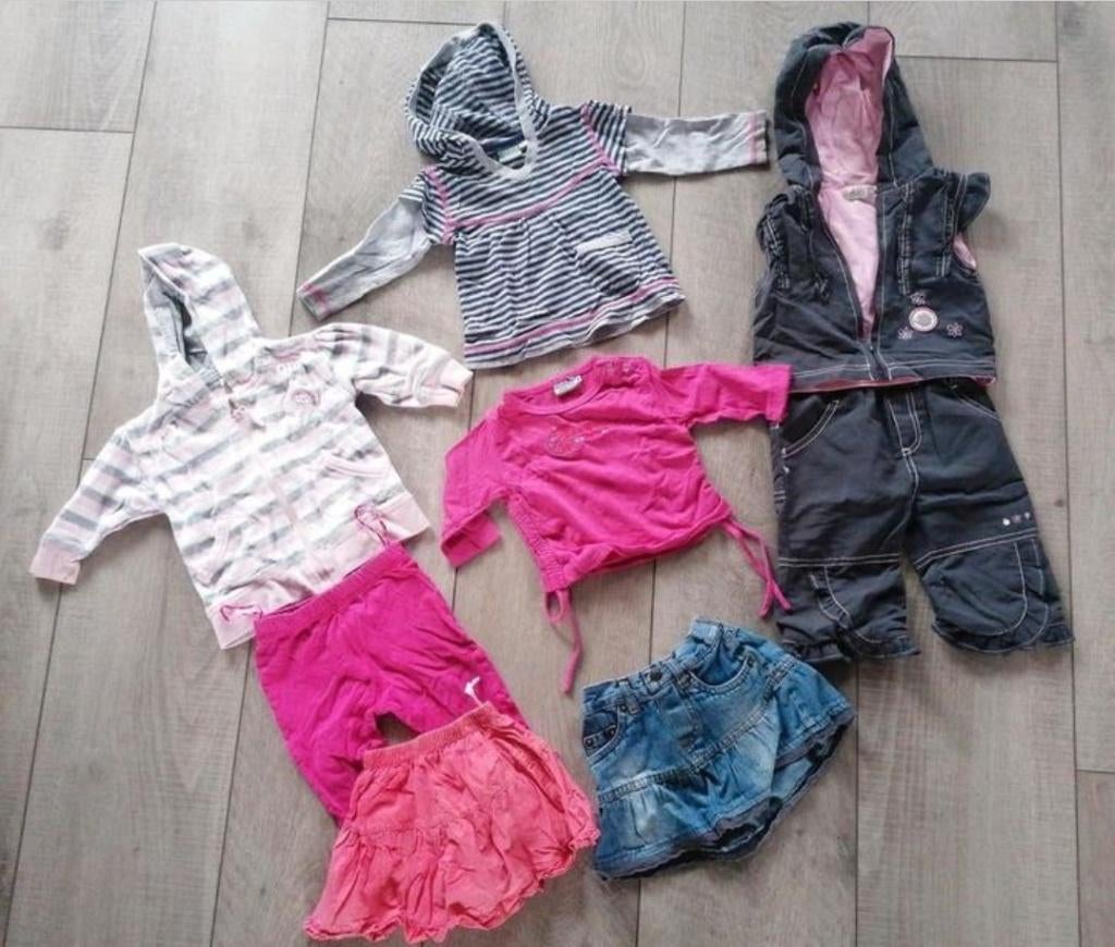 10 delig meisjes kleding pakket 68, Ophalen of Verzenden, Zo goed als nieuw, Maat 68