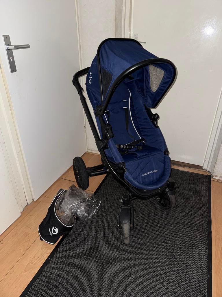 X-Adventure X-Fun Kinderwagen - Blauw, Gebruikt, Verstelbare duwstang, Ophalen, Kinderwagen