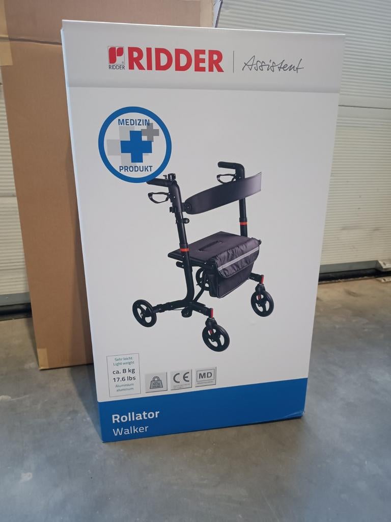 Ridder Rollator inklapbaar, Comfort Plus. Nieuw in doos, Diversen, Ophalen of Verzenden, Opvouwbaar, Nieuw