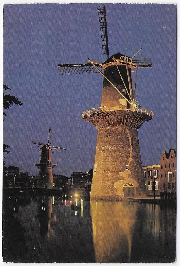 Schiedam molen de Vrijheid ongelopen Ansichtkaart (B2757), Verzamelen, Ansichtkaarten | Nederland, Ophalen of Verzenden, 1980 tot heden