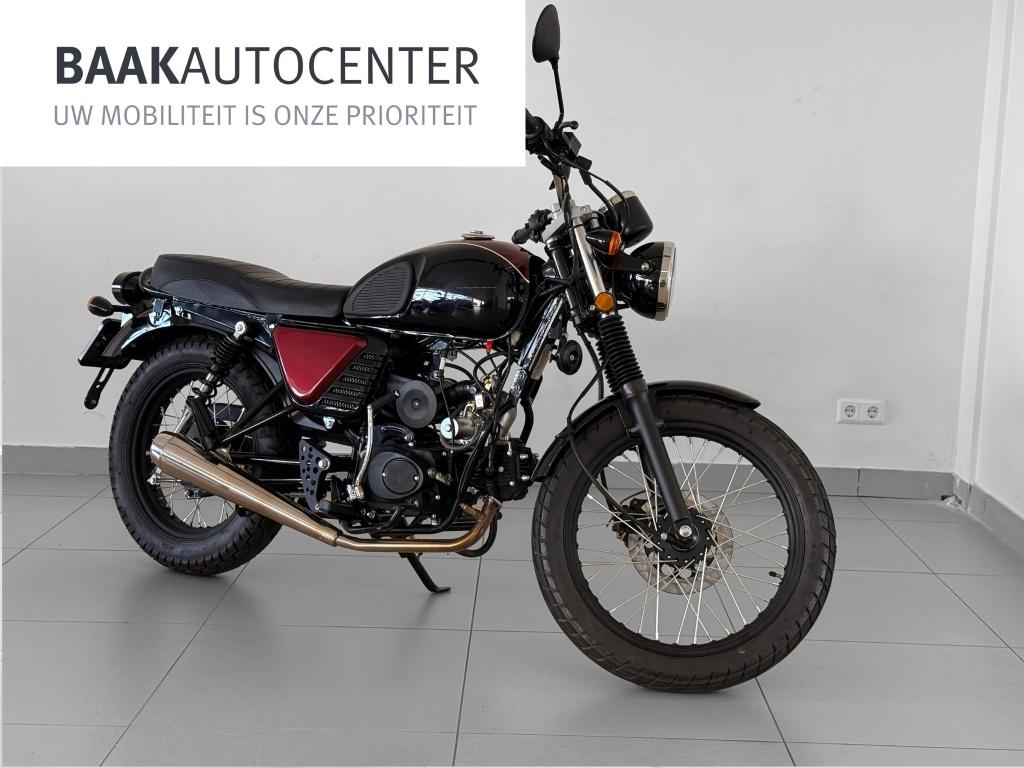 HANWAY Bromfiets Raw50 Caferacer (bj 2026), Metallic lak, Gebruikt, Overige carrosserieën, Origineel Nederlands