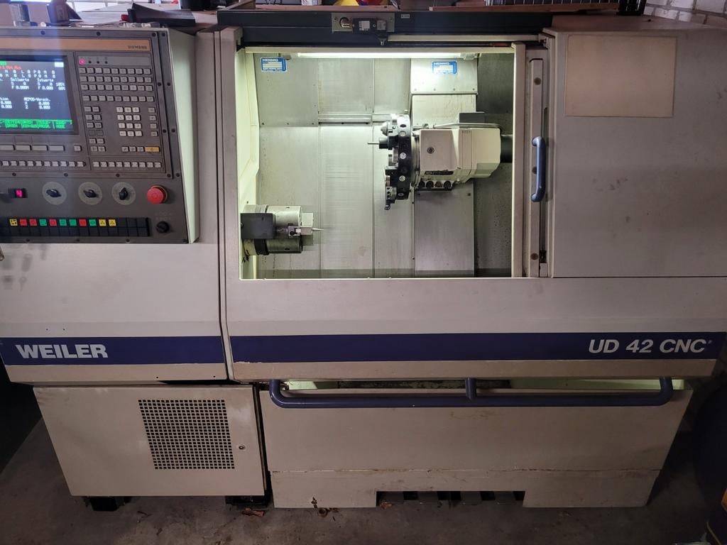Weiler UD 42 CNC Draaibank - 462 draaiuren, ex onderwijs, Ophalen