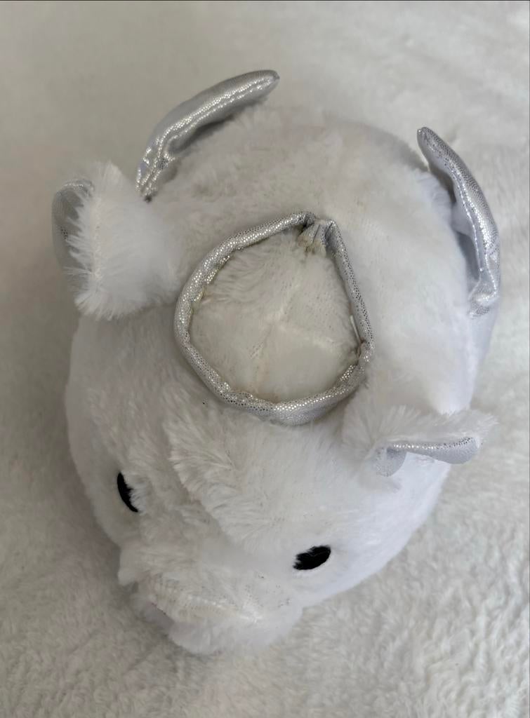 FLYING TIGER wit varkentje knuffel met vleugels en aureool, Overige merken, Overige karakters, Overige typen, Ophalen of Verzenden