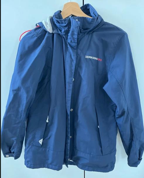 Donkerblauwe Didriksons regenjas 38, Maat 38/40 (M), Blauw, Ophalen of Verzenden, Zo goed als nieuw