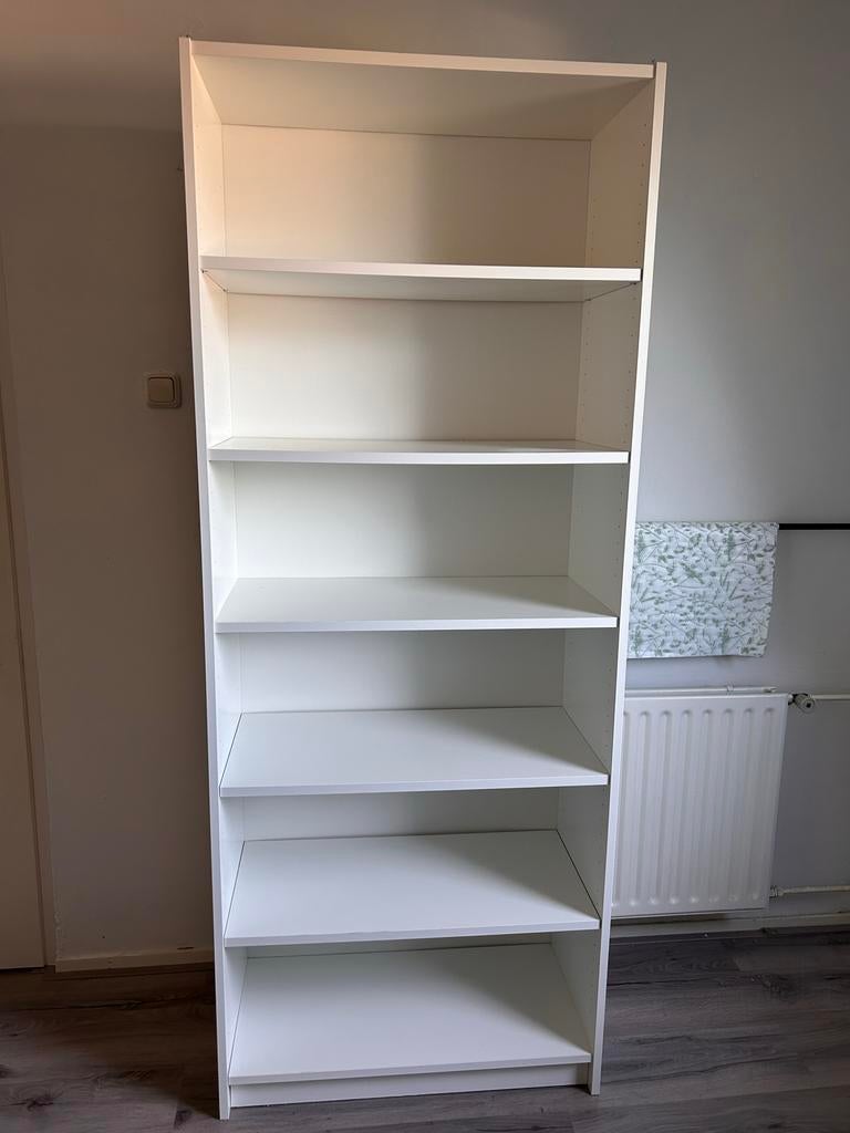Ikea Billy Boekenkast wit - diepe Variant, Ophalen, Met plank(en), Gebruikt, 200 cm of meer