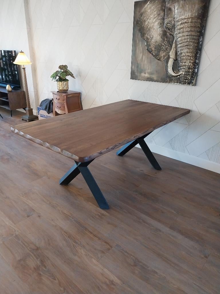 Tafel, Huis en Inrichting, Tafels | Eettafels, Ophalen, 200 cm of meer, 50 tot 100 cm, Zo goed als nieuw