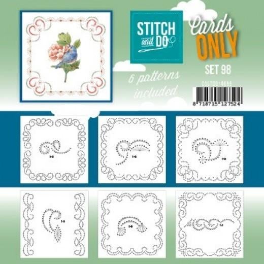 Stitch and Do Cards only 98 en 6 verschillende oplegkaartjes, Hobby en Vrije tijd, Kaarten | Zelf maken, Blanco kaart of Basiskaart