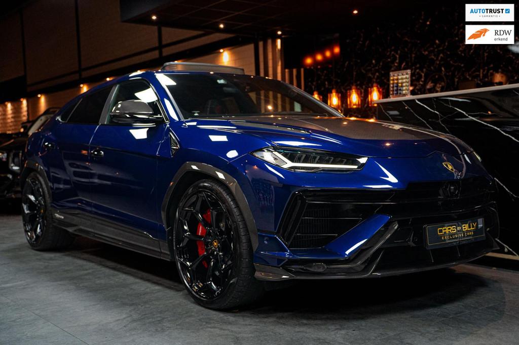 Lamborghini URUS Performante FULLCARBON|AKRA|B&O|PANO, Automaat, Urus, Blauw, Alcantara