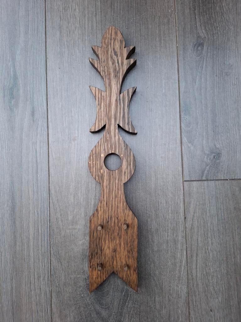 Twents gevelteken, 37 cm, eikenhout, Ophalen, Gebruikt