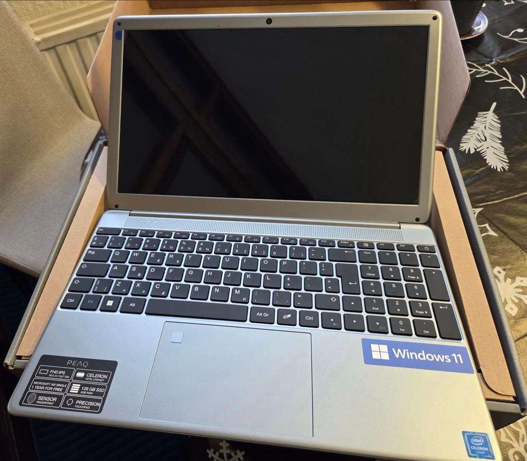 PEAQ C151V Laptop - 15.6 inch, 128GB SSD, Windows 11, Computers en Software, Windows Laptops, 2 tot 3 Ghz, Nieuw, Ophalen of Verzenden