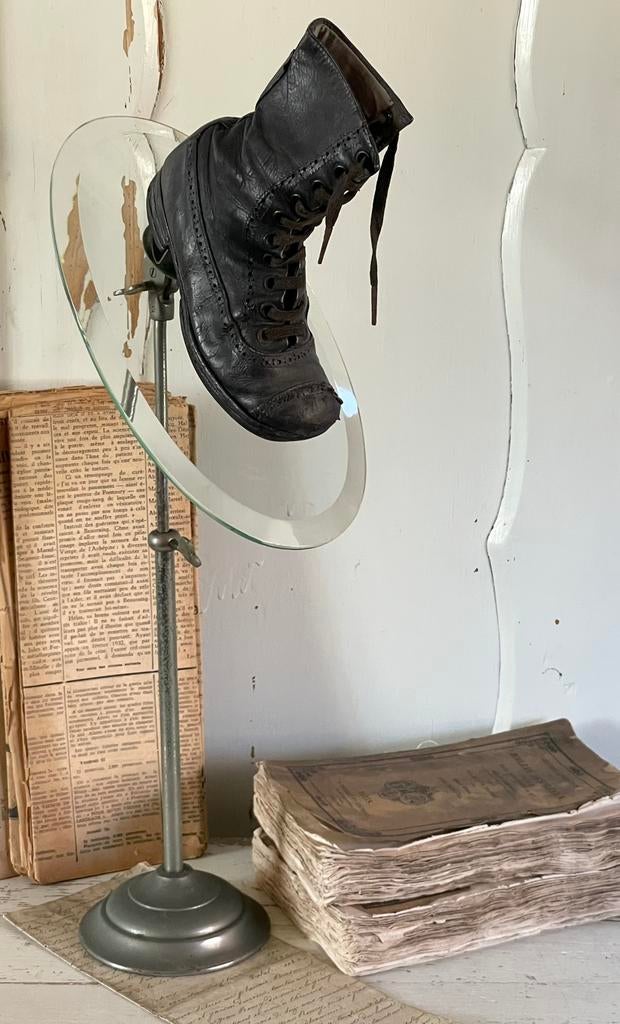 Brocante oude Frans winkel schoenstandaard, Ophalen of Verzenden