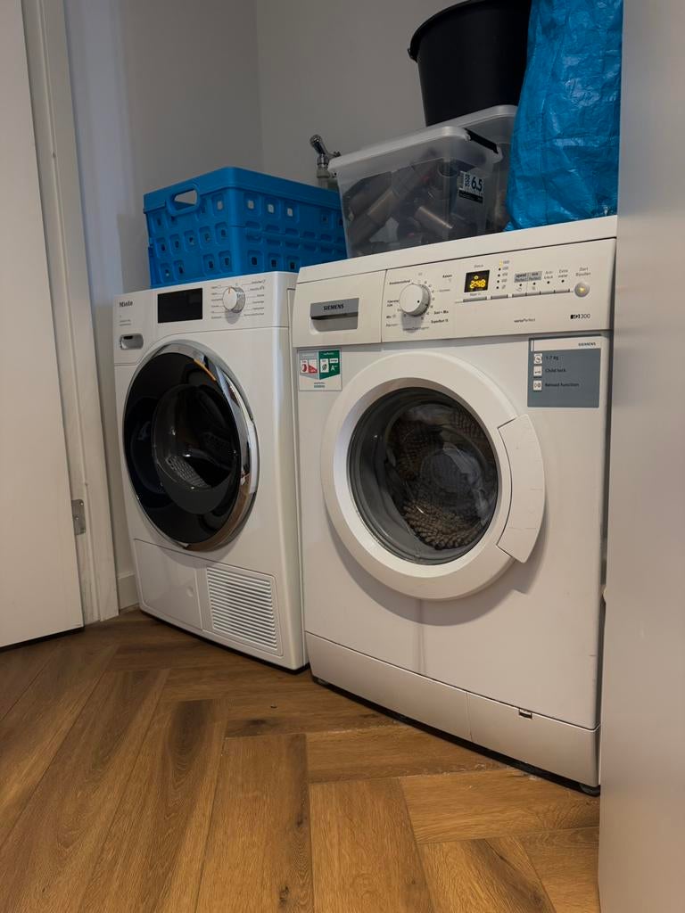 Siemens VarioPerfect wasmachine IQ300, Witgoed en Apparatuur, Wasmachines, Ophalen, Zo goed als nieuw, Kort programma, 85 tot 90 cm