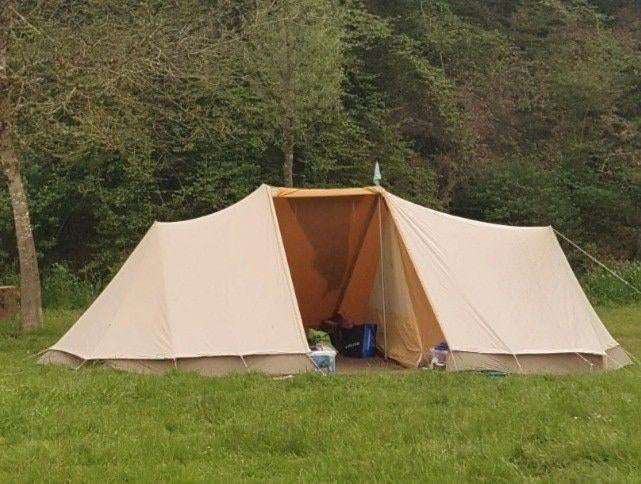Erdman Schmidt 'Kangoeroe', katoenen tent, Caravans en Kamperen, Ophalen of Verzenden, Gebruikt, Tot en met 4