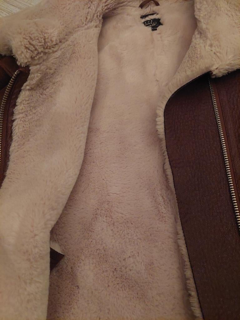 Lammy coat zara, Bruin, Zo goed als nieuw, Lang, Ophalen