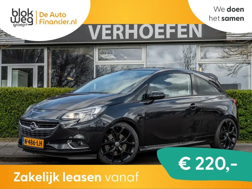 Opel Corsa 1.6 Turbo OPC - APPLE CARPLAY - KUIP € 12.950,0, Auto's, Gebruikt, Leder en Stof, Zwart, Bedrijf