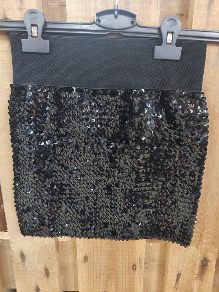 Zwarte rok met pailletten maat xs, Kleding | Dames, Rokken, Zwart, Nieuw, Ophalen of Verzenden, Maat 34 (XS) of kleiner