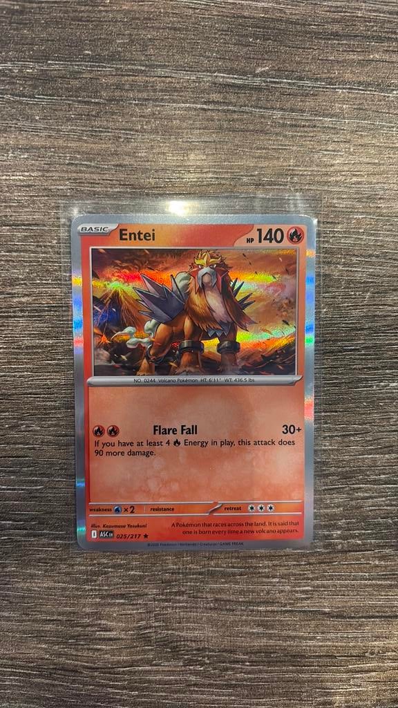 ASC Entei 025/217 holo, Ophalen of Verzenden, Zo goed als nieuw
