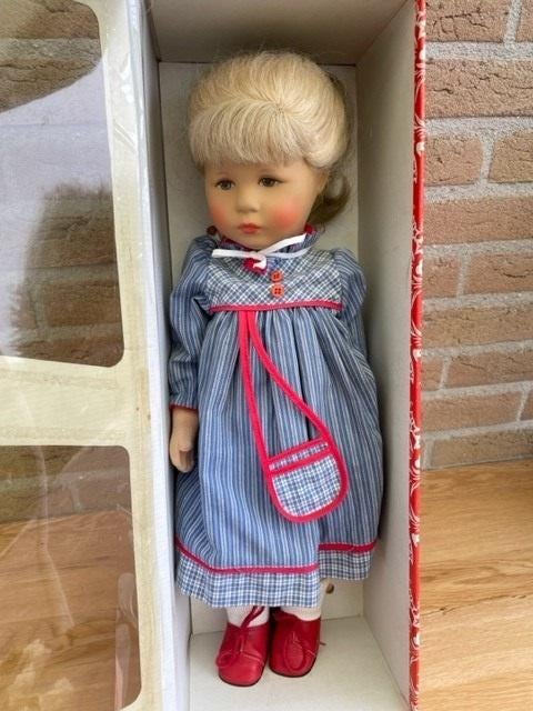 Käthe Kruse Puppe XII Britta, jaren '90: 47cm, Ophalen of Verzenden, Zo goed als nieuw, Pop
