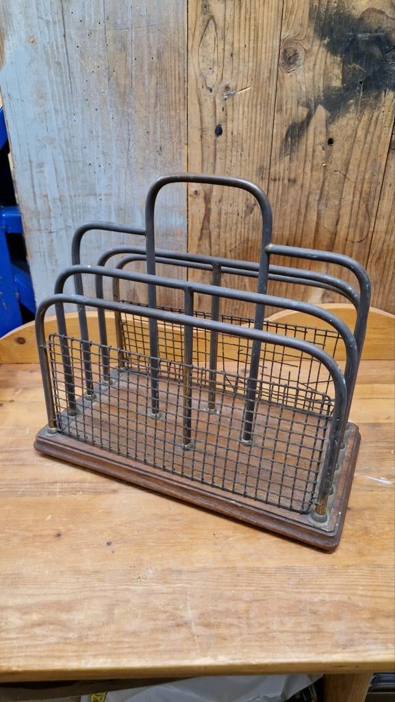 Art deco messing krantenbak 1910-1920, Ophalen of Verzenden, Gebruikt