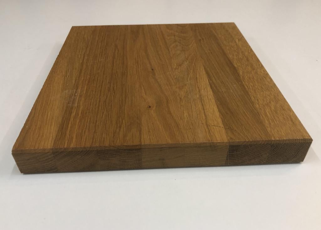 Eiken 102 x 12 x 4 cm geschaafd + kops Eiken serveerplank, Doe-het-zelf en Verbouw, Hout en Planken, 25 tot 50 mm, Eiken, Nieuw